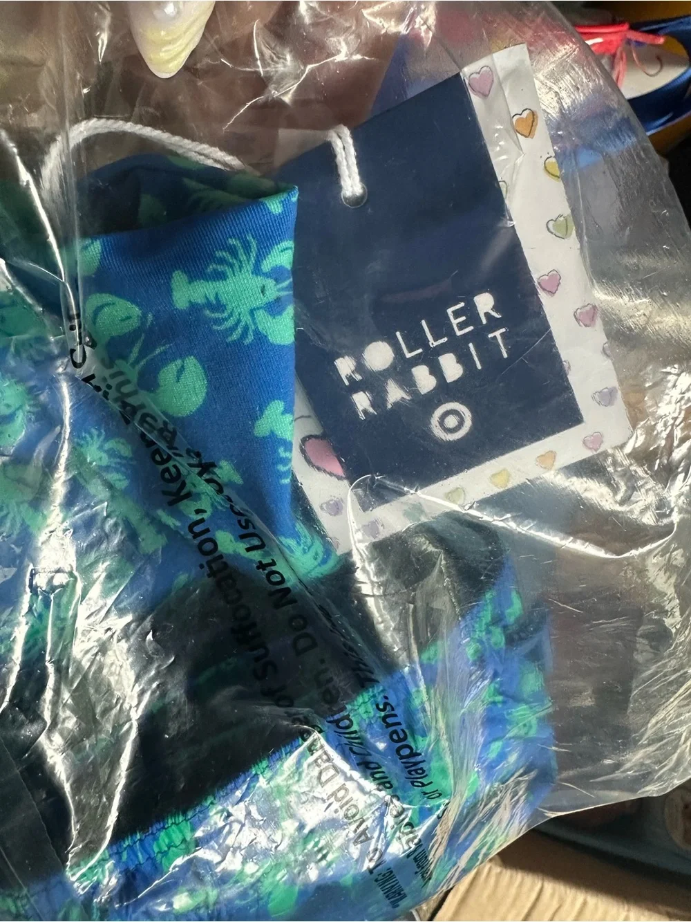 Roller Rabbit Boys Aqua and Bright Blue Sea Creatures Rashguard Set